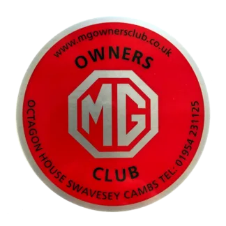 0120 - MG OWNERS' CLUB STICKER