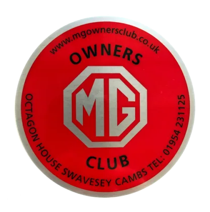 0120 - MG OWNERS' CLUB STICKER