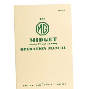 3523 - MIDGET SERIES TF & TF 1500 HANDBOOK