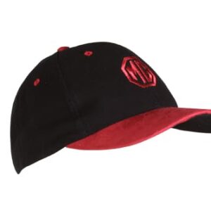 4794 - MG PEAK CAP SUEDE - BLACK/RED