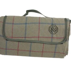 5454 - GREEN TWEED PICNIC BLANKET