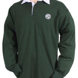 5546 - RUGBY SHIRT - BRITISH RACING GREEN/WHITE