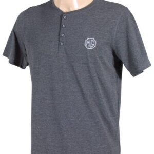 5593 - MG MARL T-SHIRT WITH BUTTONED COLLAR