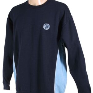 5596 - CONTRAST SWEATSHIRT - NAVY/SKY BLUE