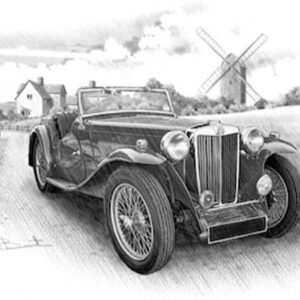 MG TA PRINT ROADSTER - MG TA