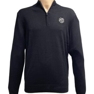 5714 - BLACK ZIP NECK SWEATER