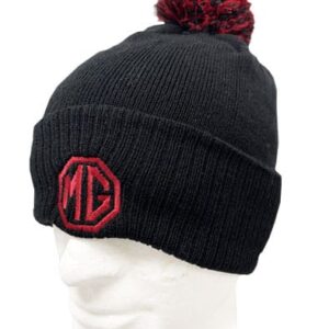 5718 - MG BOBBLE HAT - BLACK/RED