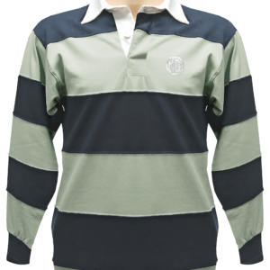 5733 - DUCKEGG/ NAVY STRIPED RUGBY SHIRT