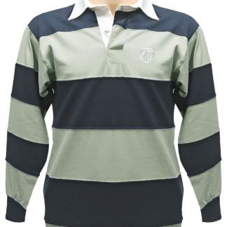 5733 - DUCKEGG/ NAVY STRIPED RUGBY SHIRT