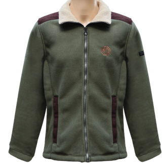 5751- KHAKI FULL ZIP FLEECE JACKET