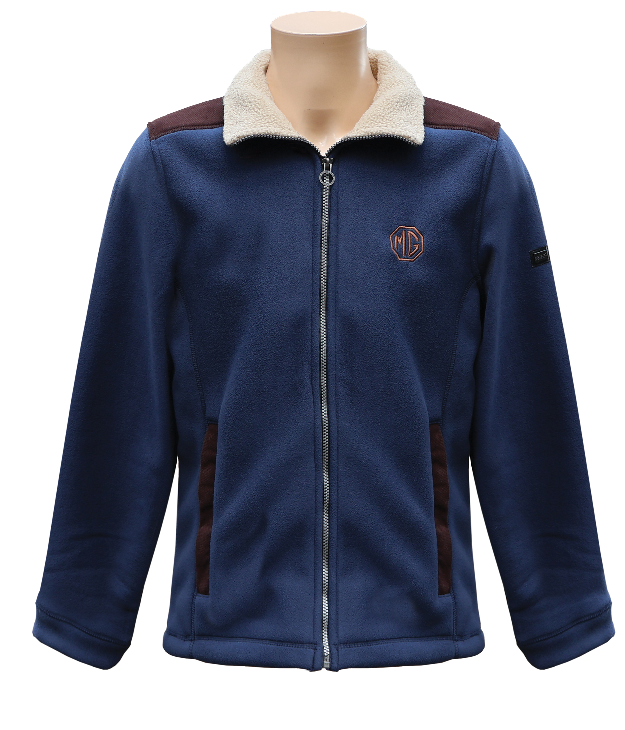 5752 - NAVY FULL ZIP FLEECE JACKET