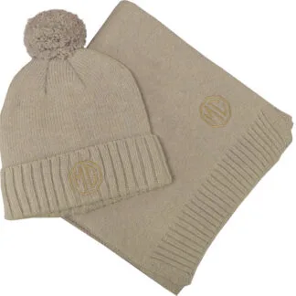 5768 - OATMEAL SCARF AND HAT SET